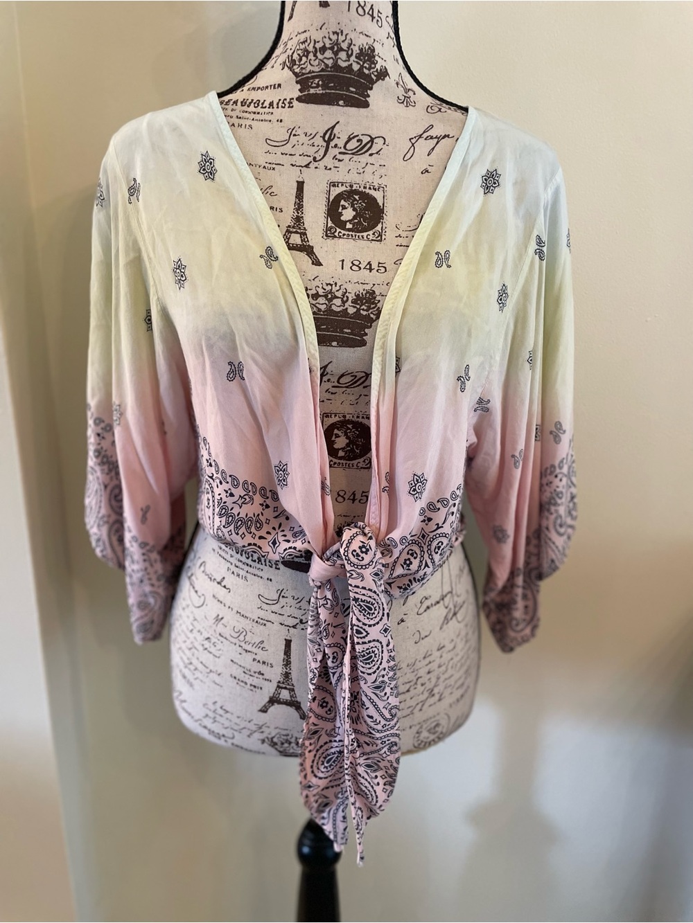 ~ Surf Gypsy Open paisley Shrug Cover up ~ M ~ 🏝️